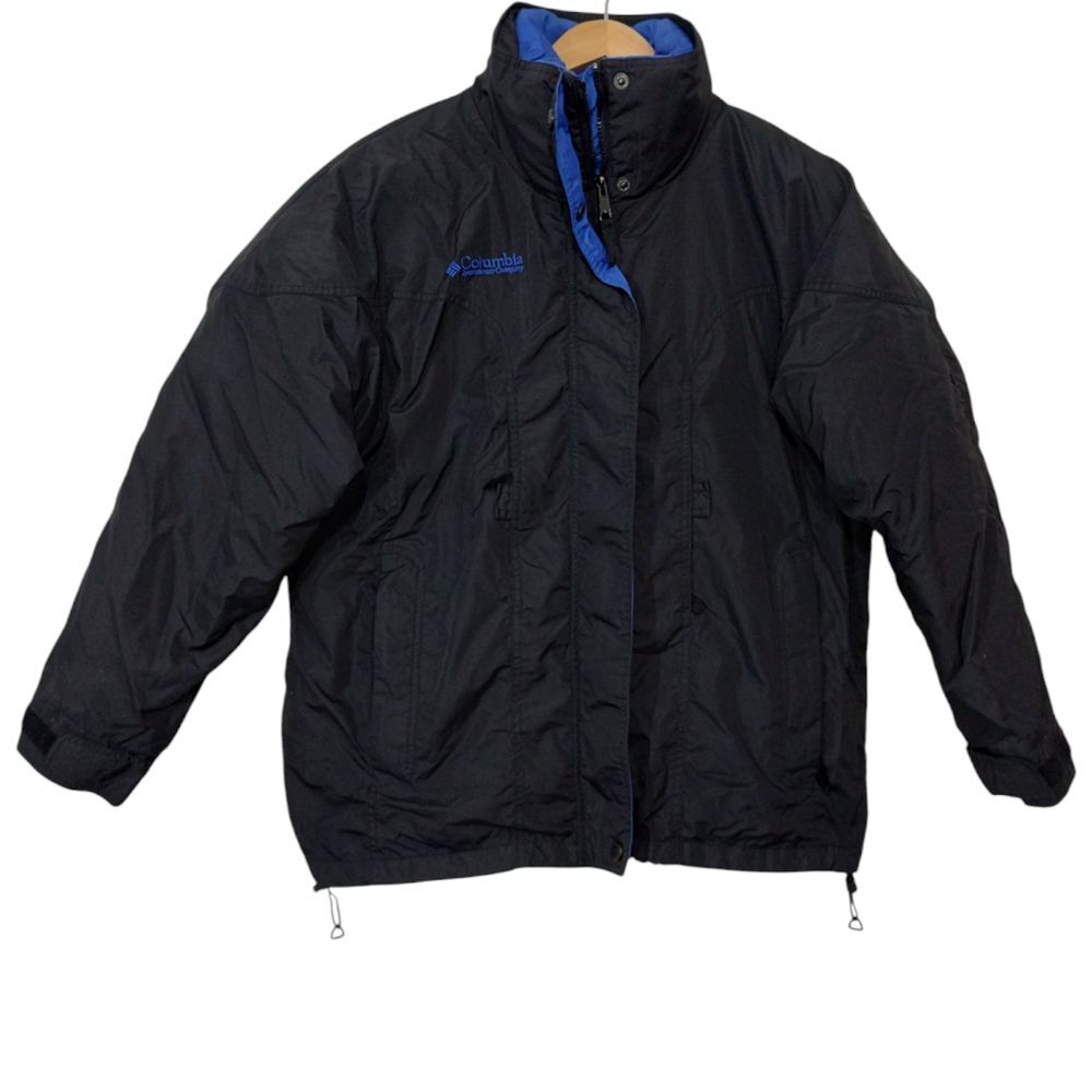 Columbia Women's Interchange 3 in 1 Jacket 2 Piece Waterproof Blue Black‎
